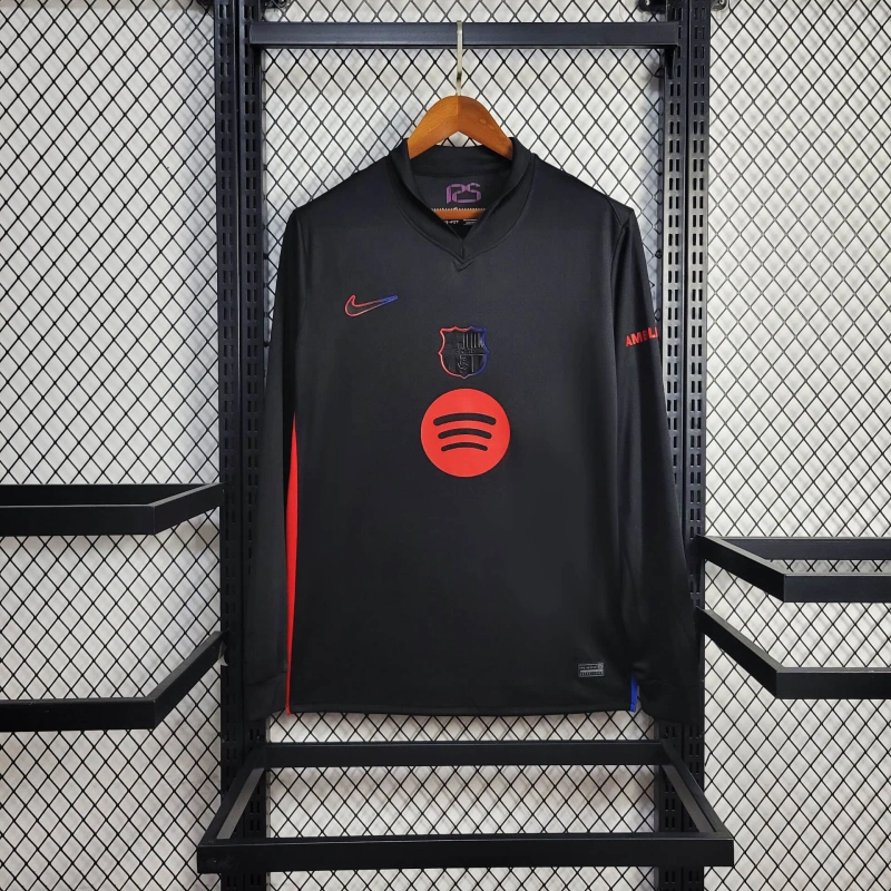 Barcelona Away Long sleeve 24/25 Football team shirt Jersey Sports shirt