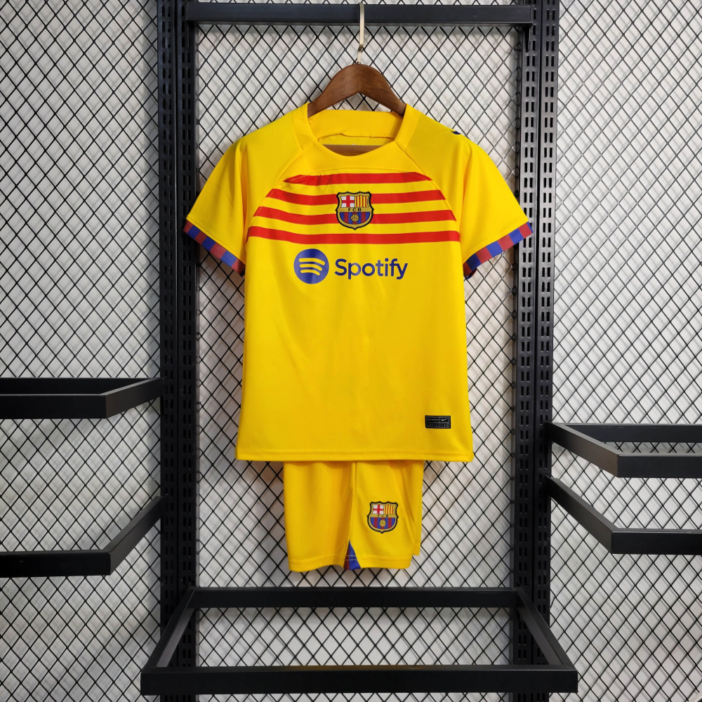23/24 kids Barcelona 4 away size 18-28