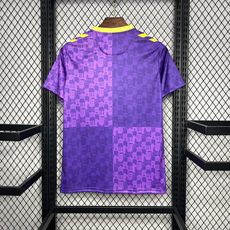 Malaga Purple pre-match training 24/25 Football team shirt jersey