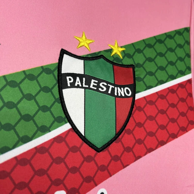 CD Palestino White Graffiti 24/25 Football team shirt Jersey
