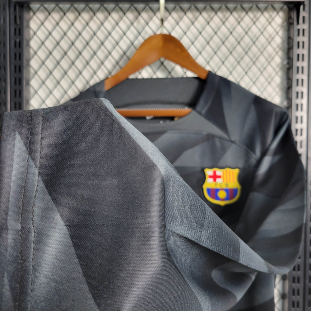 23/24 Long Sleeve Barcelona Black Goalkeeper Size S-XXL