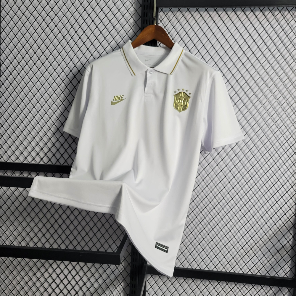 22/23 Brazil POLO Gold  Size S-XXL