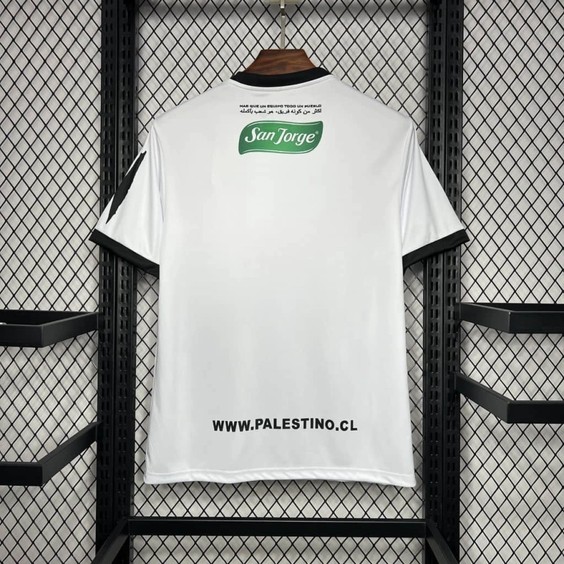 CD Palestino white Graffiti 24/25 Football team shirt Jersey