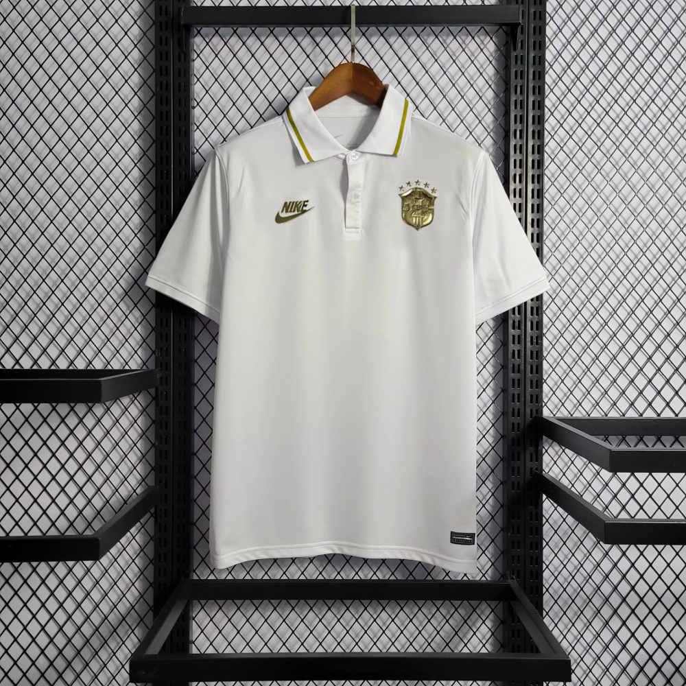 22/23 Brazil POLO Gold  Size S-XXL