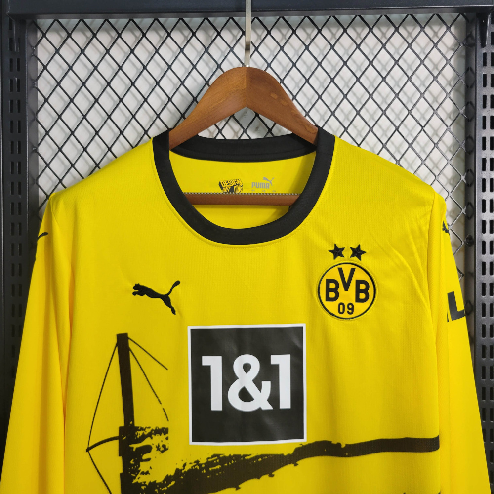 23/24 Dortmund Home Long Sleeve Size S-XXL