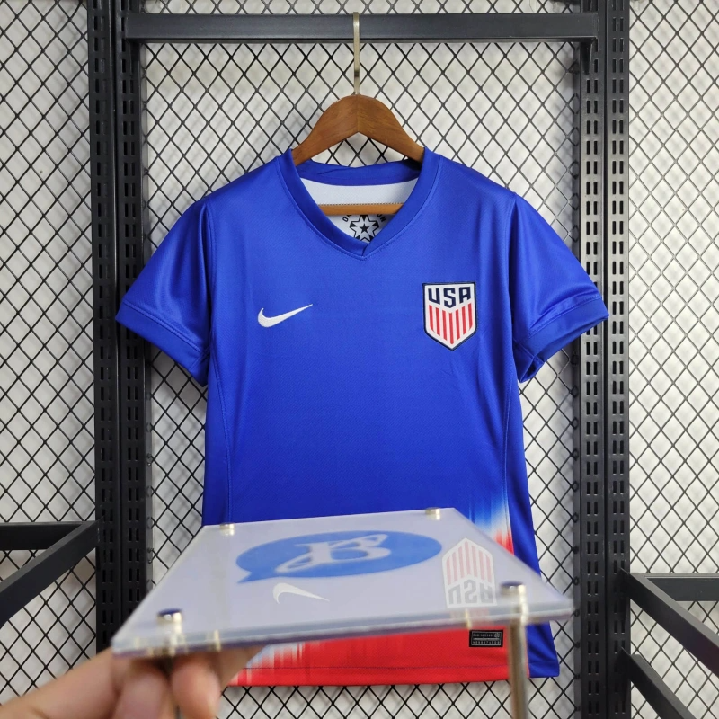 U.S.A away women 2425 Football team shirt jersey