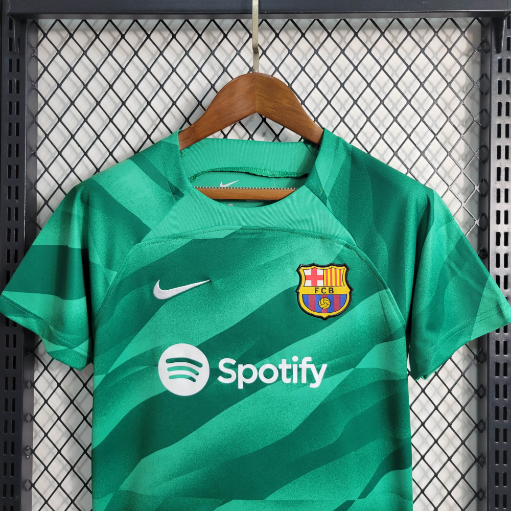 23/24 kids Barcelona Green Goalkeeper Size 16-28