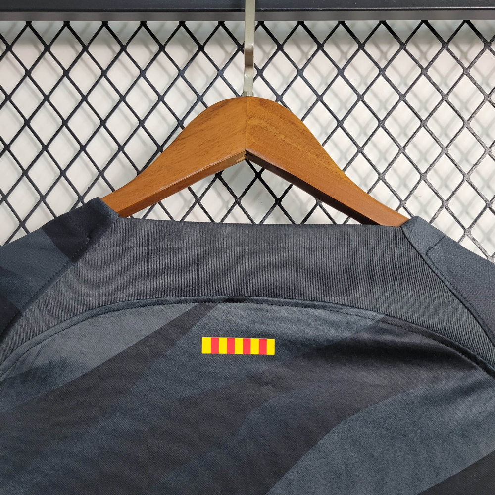 23/24 Long Sleeve Barcelona Black Goalkeeper Size S-XXL