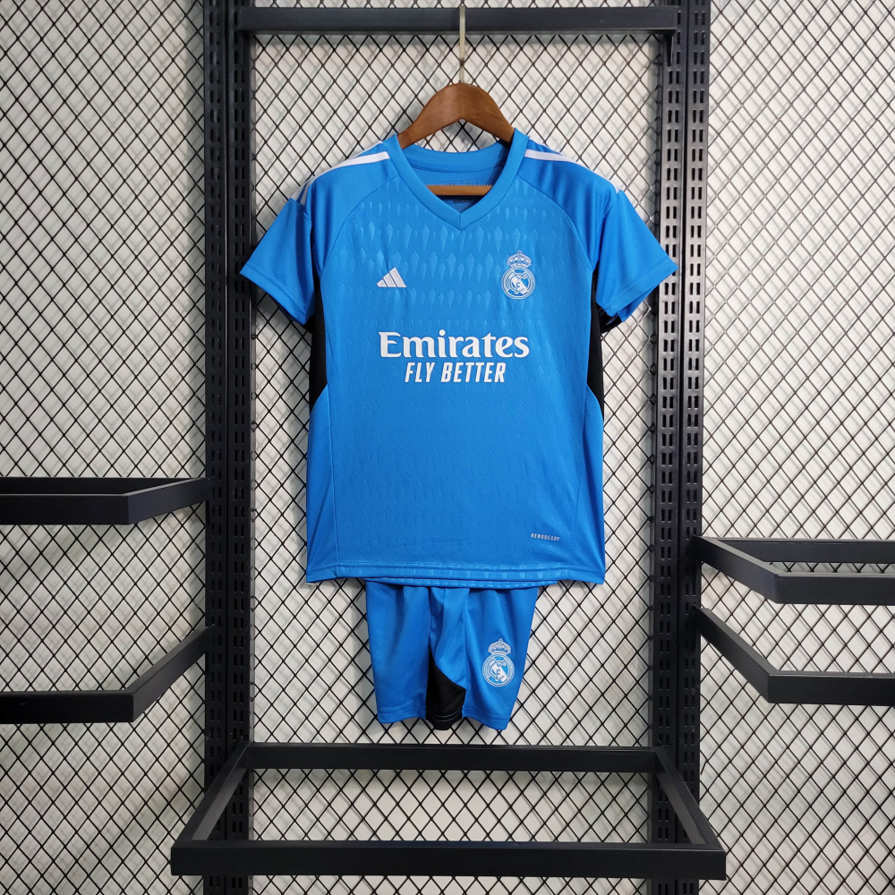 23/24 KIDS Real Madrid Blue Goalkeeper Size 16-28