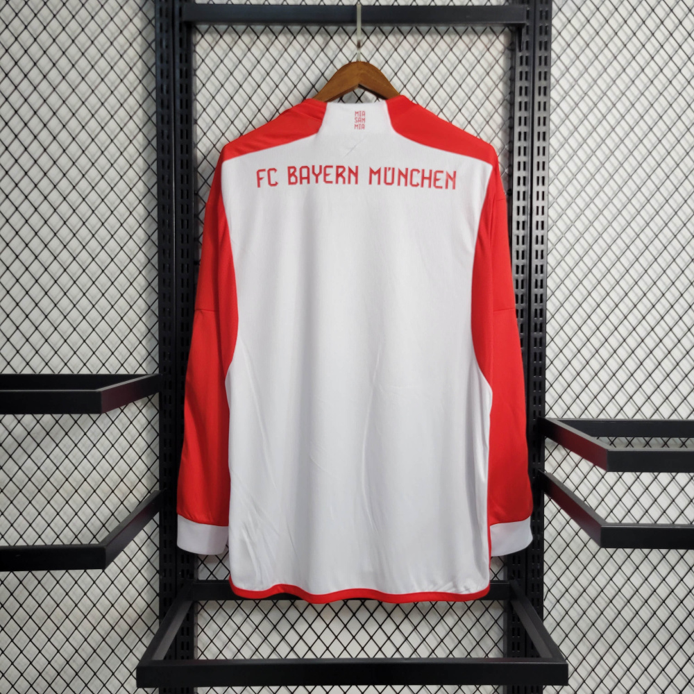 23/24 Bayern Munchen Home Long Sleeve Size S-XXL