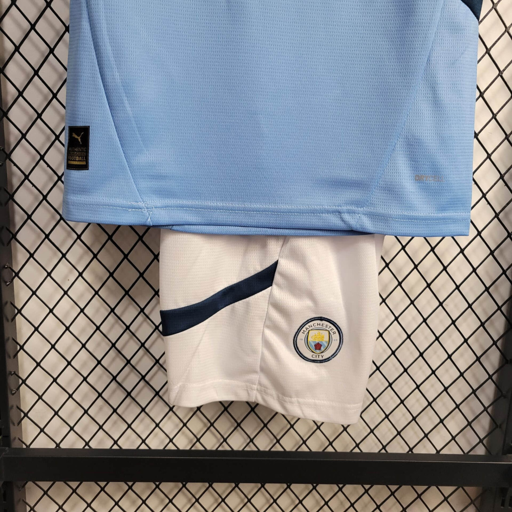 Manchester City home 24/25 kids football team shirt