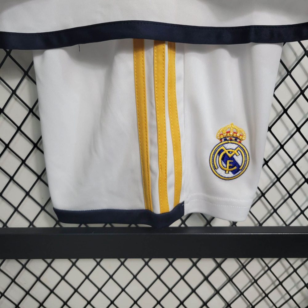 23/24 Kids Real Madrid Home Long Sleeve Sizes 16-28