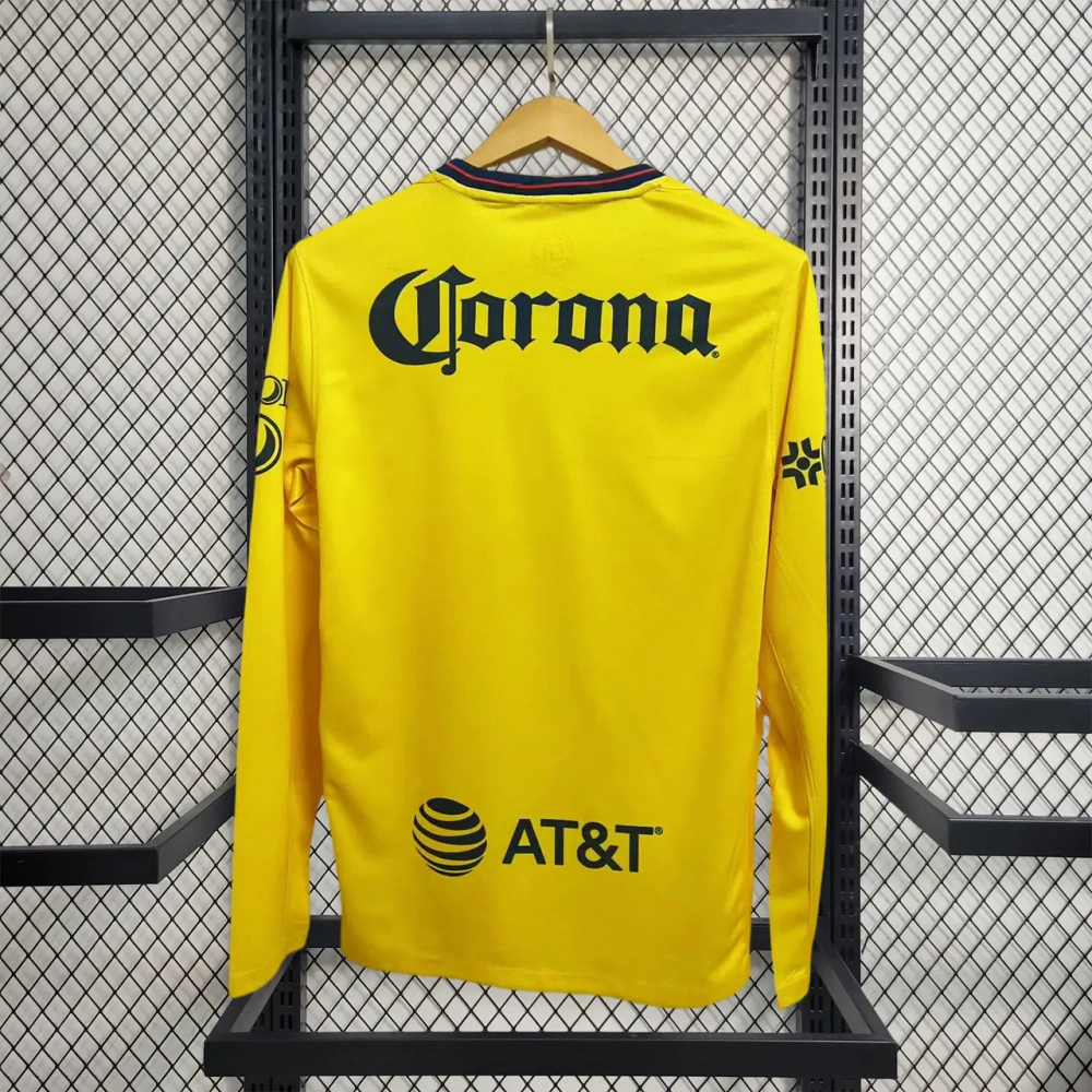 Club América 24-25 Home Long Sleeve Jersey - Fans Version