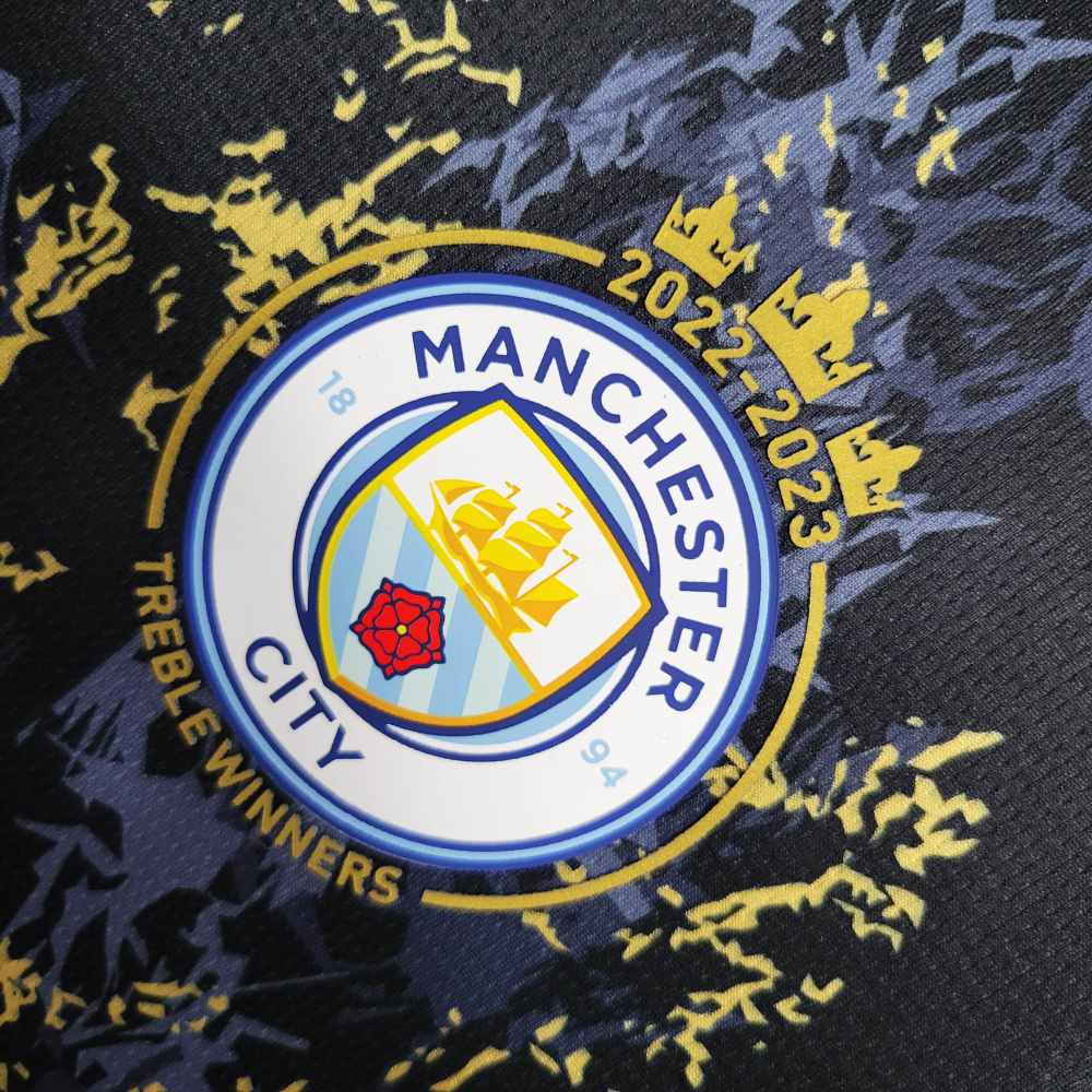 23/24 Manchester City Black Gold Special Edition Size S-XXL