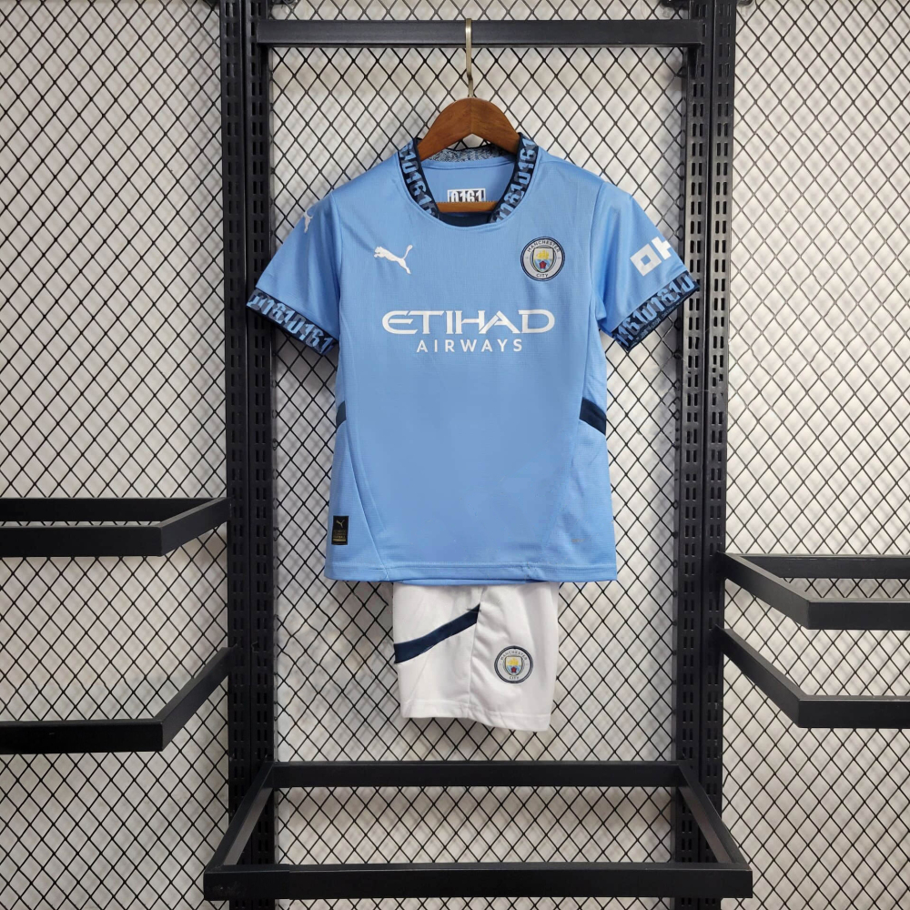 Manchester City home 24/25 kids football team shirt
