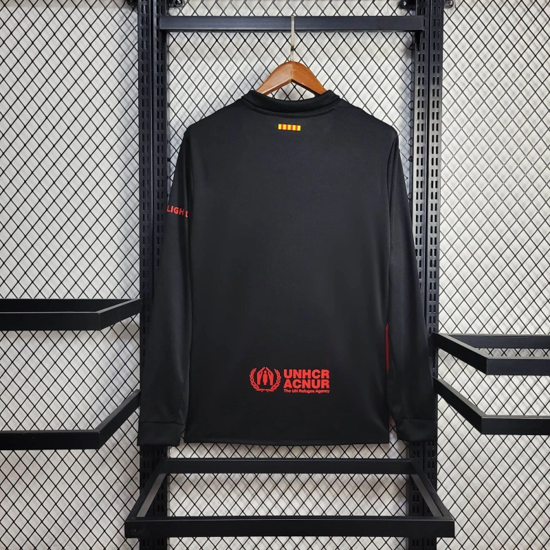 Barcelona Away Long sleeve 24/25 Football team shirt Jersey Sports shirt