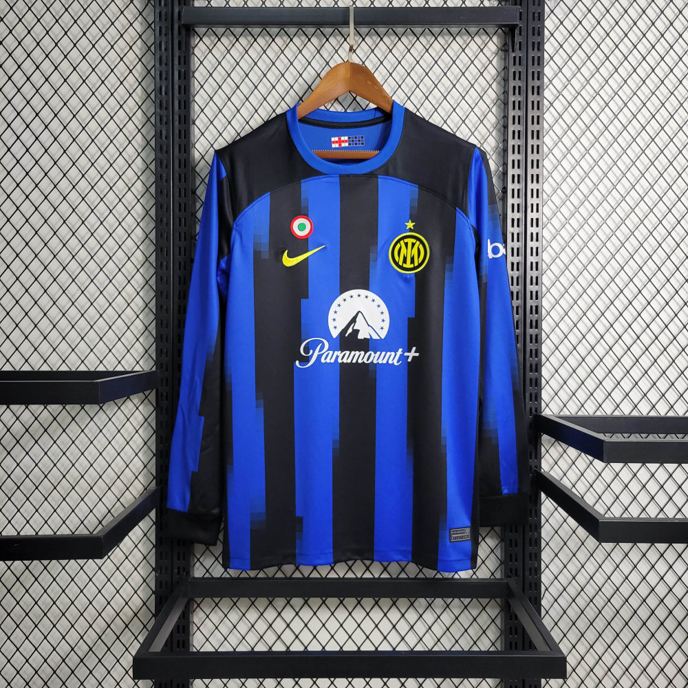 23/24 Inter Milan Home Long Sleeve Size S-4XL