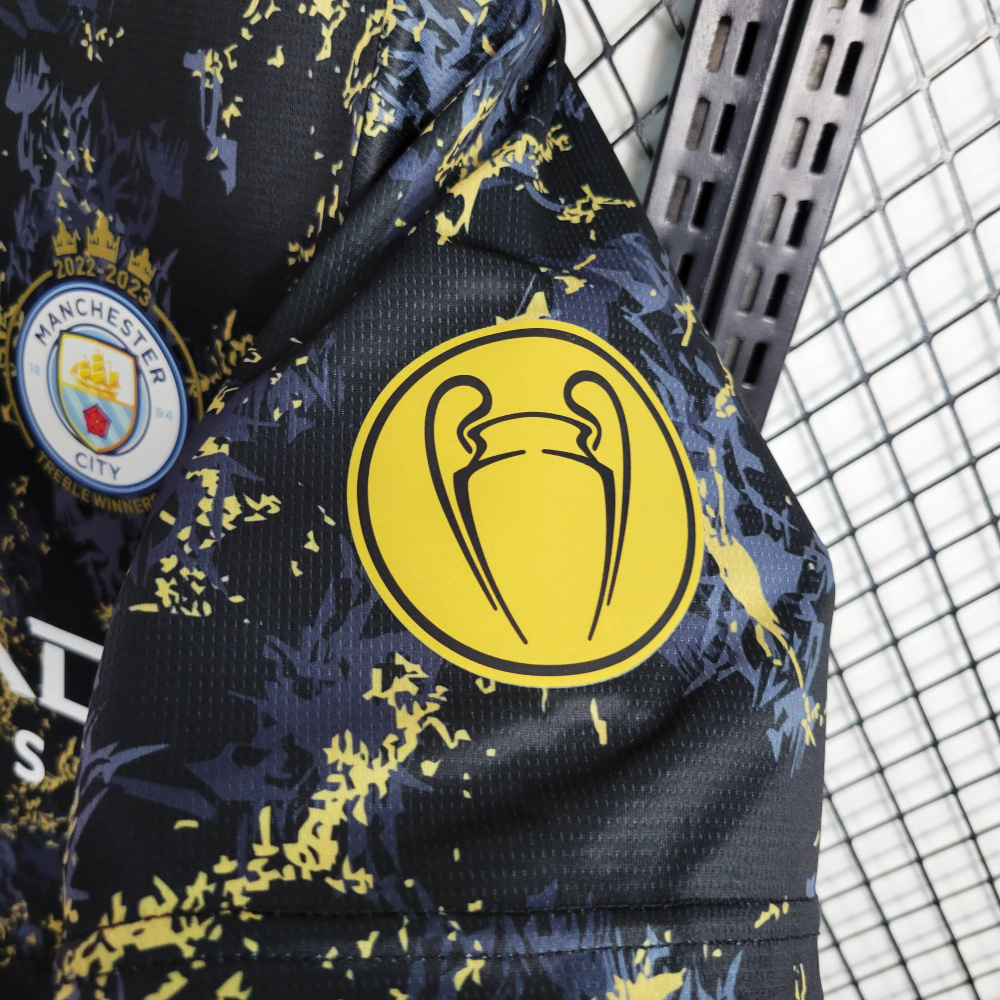 23/24 Manchester City Black Gold Special Edition Size S-XXL