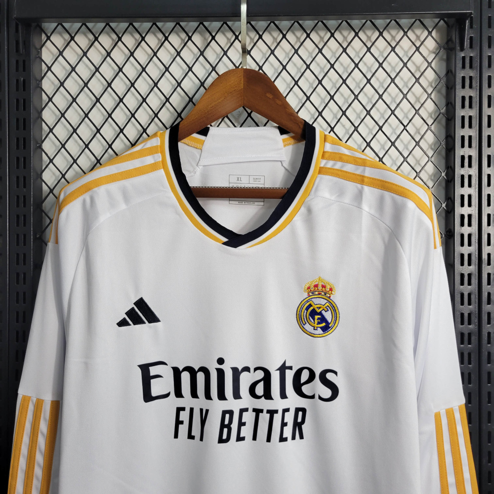 23/24 Real Madrid Home Long Sleeve Size S-XXL