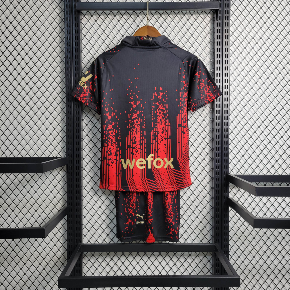 23/24 kids AC Milan 3rd away game size 16-28