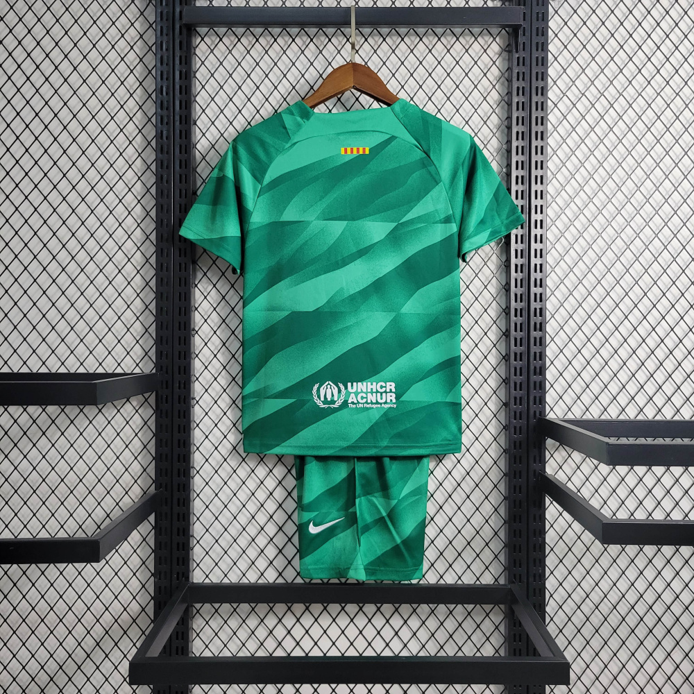 23/24 kids Barcelona Green Goalkeeper Size 16-28
