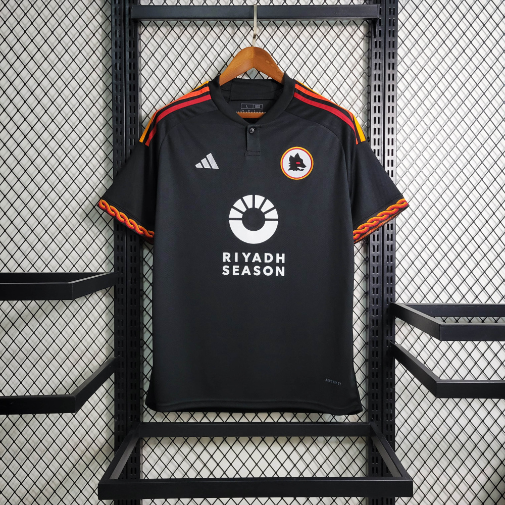 23/24 AS Roma Black 2 away size S-4XL