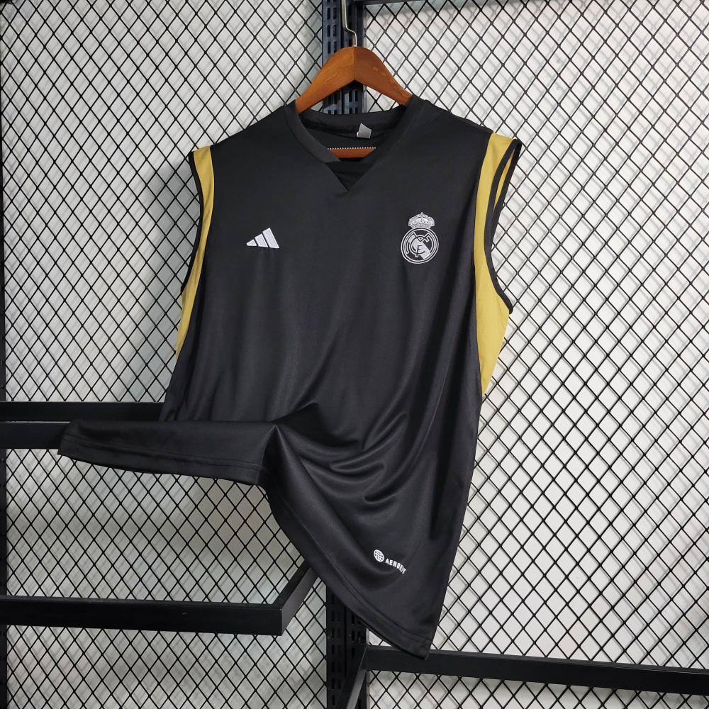 23/24 Real Madrid Black Training Vest Size S-XXL