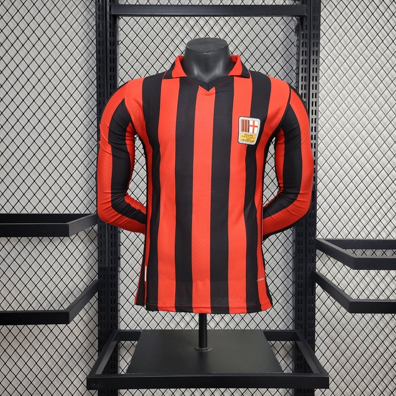 AC Milan 24-25 125th Anniversary Red Long Sleeve Jersey - Player Version