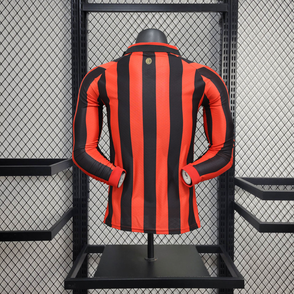 AC Milan 24-25 125th Anniversary Red Long Sleeve Jersey - Player Version