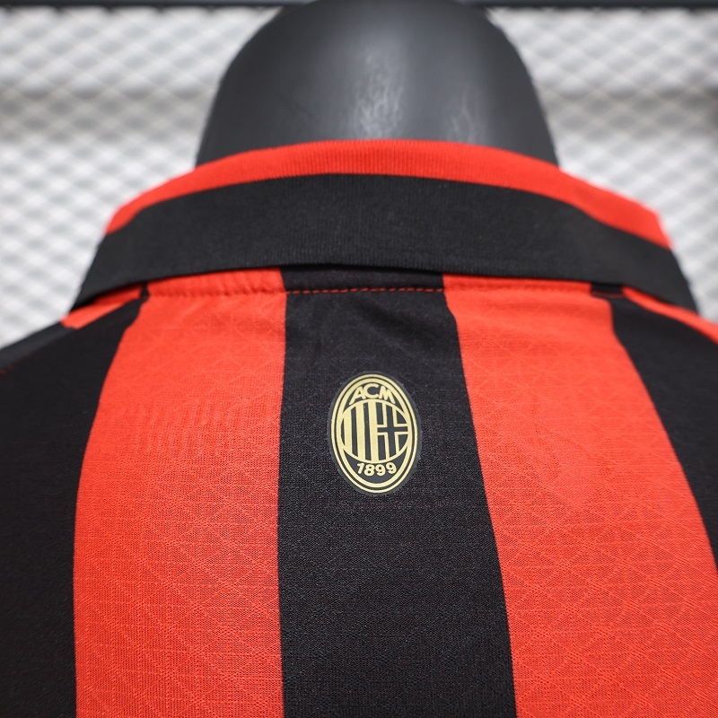 AC Milan 24-25 125th Anniversary Red Long Sleeve Jersey - Player Version