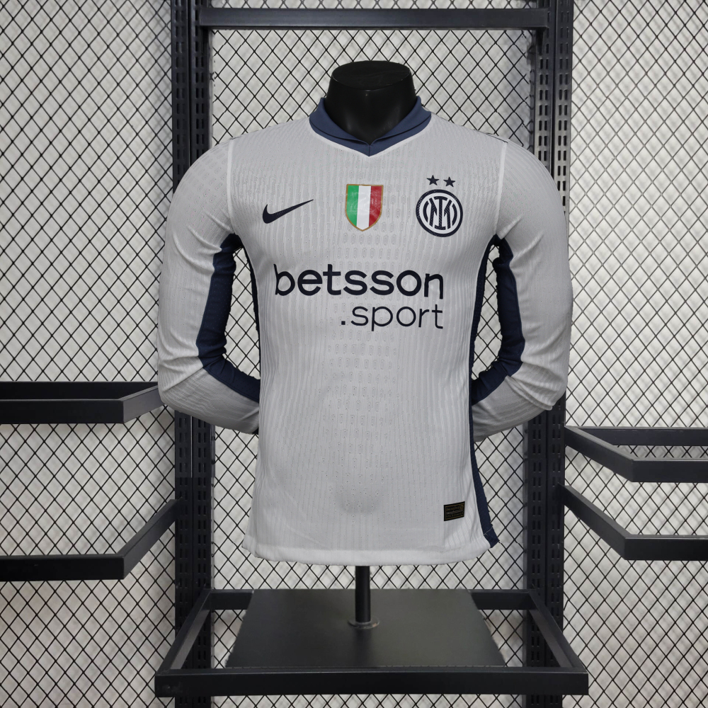 Inter Milan 24-25 Away Long Jersey With Chest Advertisement - Player Version