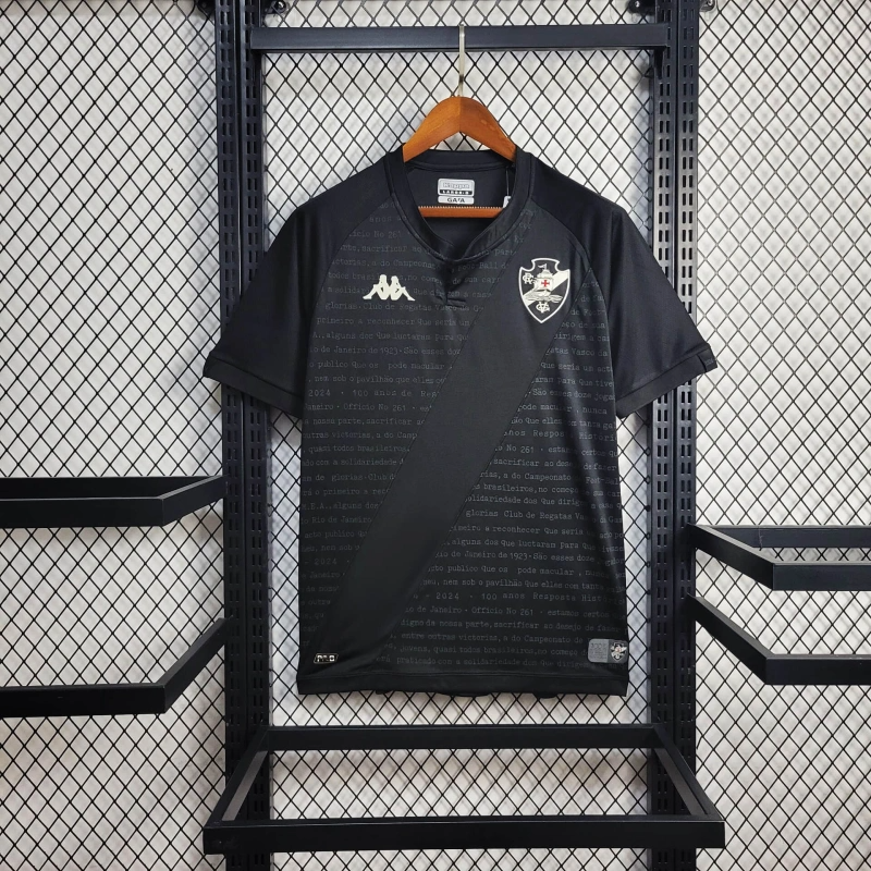 Vasco da Gama Black goalkeeper 24/25 Football teamshirt jersey sports shirt