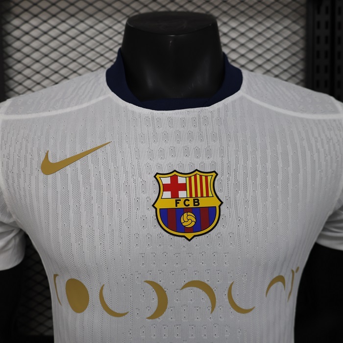 Barcelona Coldplay 24-25 White Special Edition Jersey - Player Version