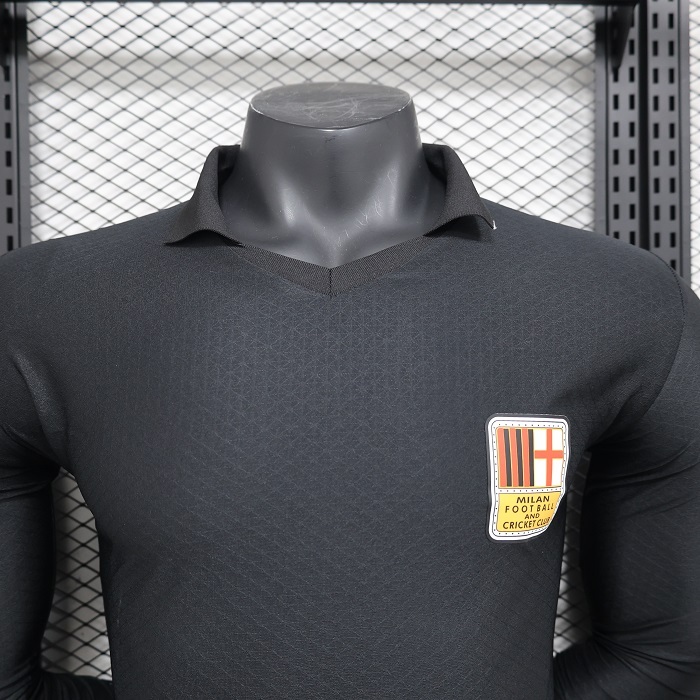 AC Milan 24-25 125th Anniversary Black GK Long Sleeves  Jersey - Player Version
