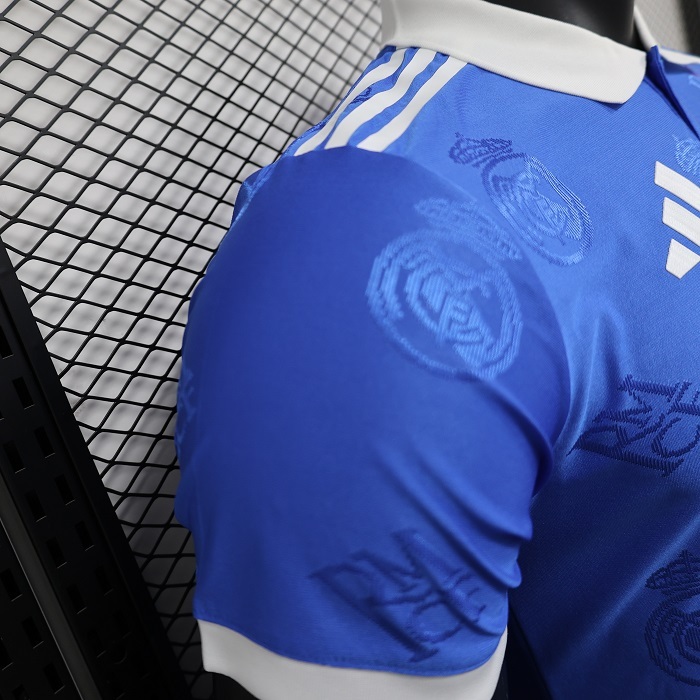 Real Madrid 24-25 Blue LOGO Special Edition Jersey - Player Version