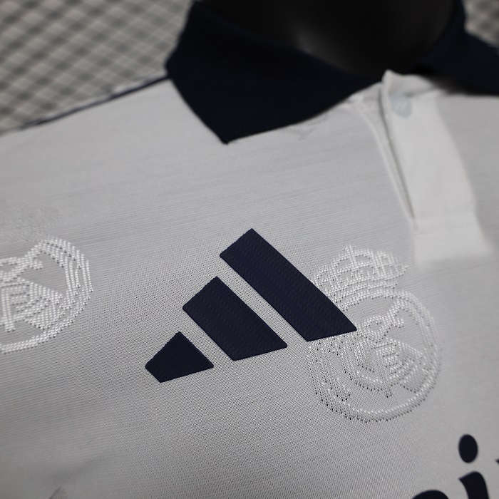 Real Madrid 24-25 White LOGO Special Edition Jersey - Player Version