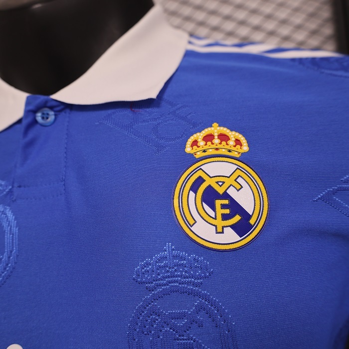 Real Madrid 24-25 Blue LOGO Special Edition Jersey - Player Version