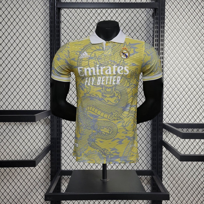 Real Madrid 24-25 yellow LOGO Special Edition Jersey - Player Version
