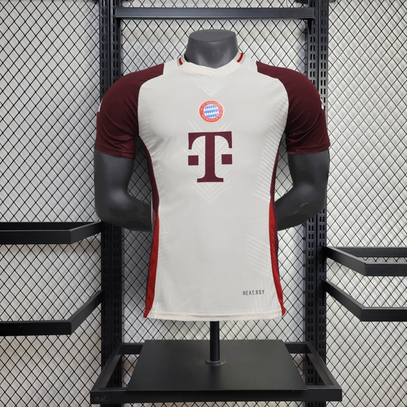 Bayern Munich 24-25 Apricot & Red Training Jersey - Player Version