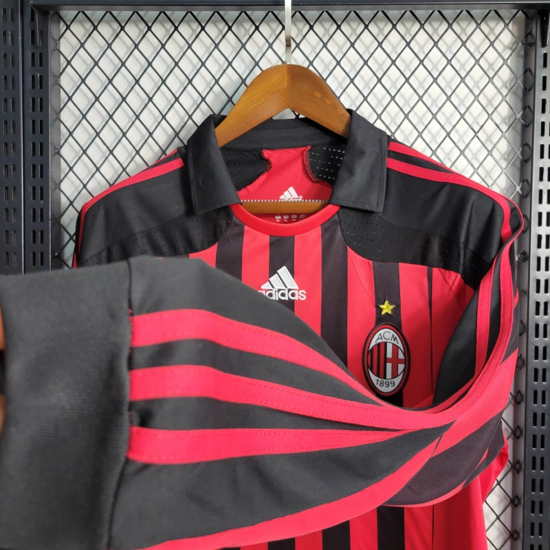 Retro 07/08 AC Milan  Home Long Sleeve Size S-XXL