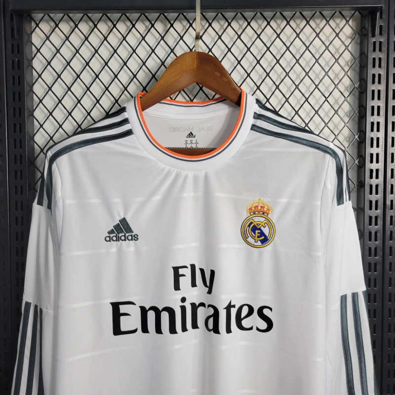 Retro Long Sleeve Real Madrid 13/14  home S-XXL