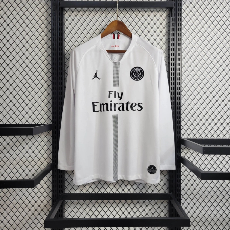 Retro  Long Sleeve 18/19 PSG White Champions League Size S-XXL