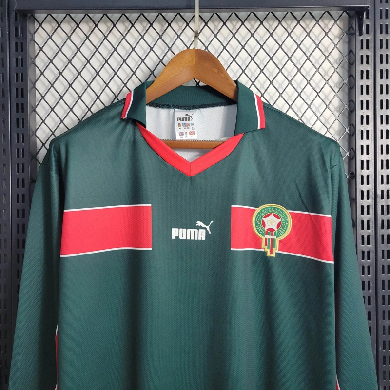 Retro Long Sleeve 1998 Morocco Home S-XXL
