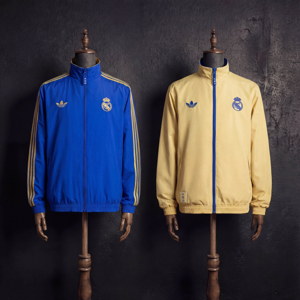 Real Madrid Reversible Windbreaker Jacket 2026 New Season Jersey
