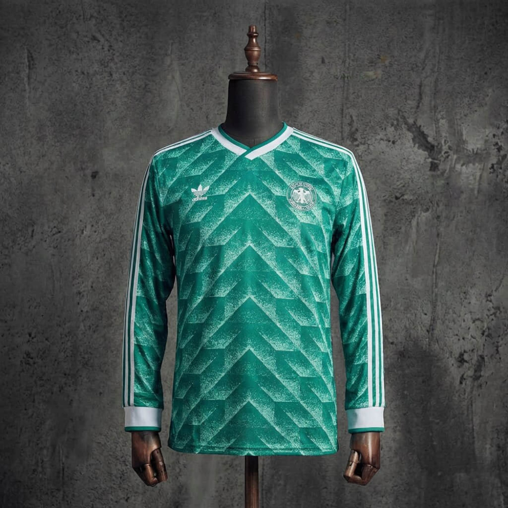 Retro German Away 90/91 Long-Sleeve Jersey
