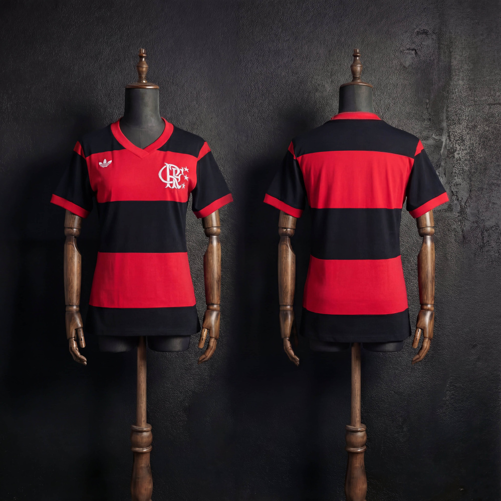 Women Retro Flamengo Home 1981 Season Football Jersey