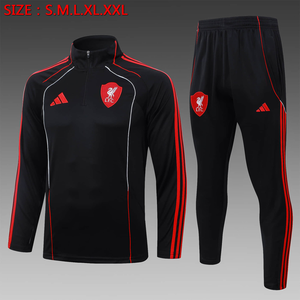 Liverpool Long-sleeved half-pull training kit 2026/207 New Season Football Jersey Sports Shirt