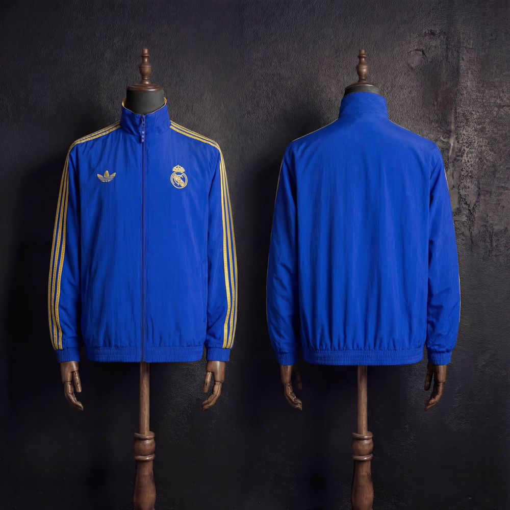 Real Madrid Reversible Windbreaker Jacket 2026 New Season Jersey