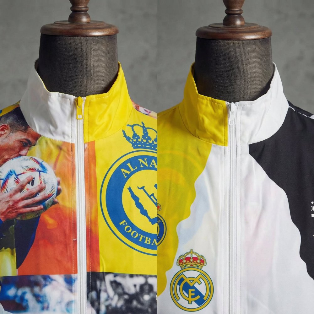 Cristiano Ronaldo Commemorative Edition Reversible Windbreaker Jacket 2026 New Season Jersey