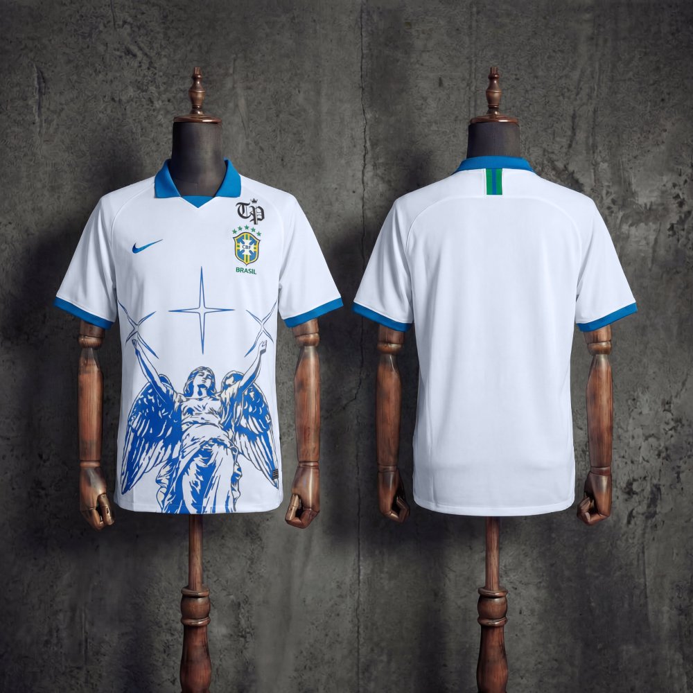 Retro  Brazil away 19/20 Football Jersey Sports Shirt